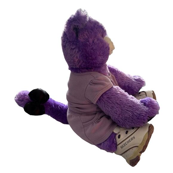 Build A Bear Purple KOOKY SPOOKY Kitty Cat Plush Halloween Bow BABW Shoe Outfit - Picture 4 of 9